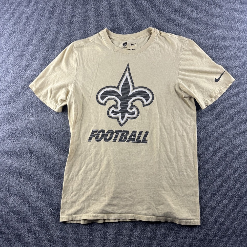 Nike New Orleans Saints Shirt Women S Beige Football Logo NFL Equipment Athletic